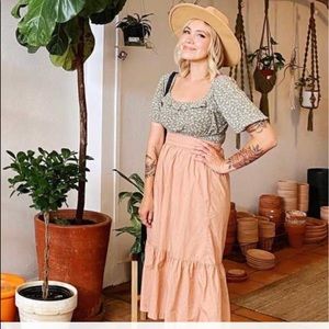 Midi skirt color: Blush